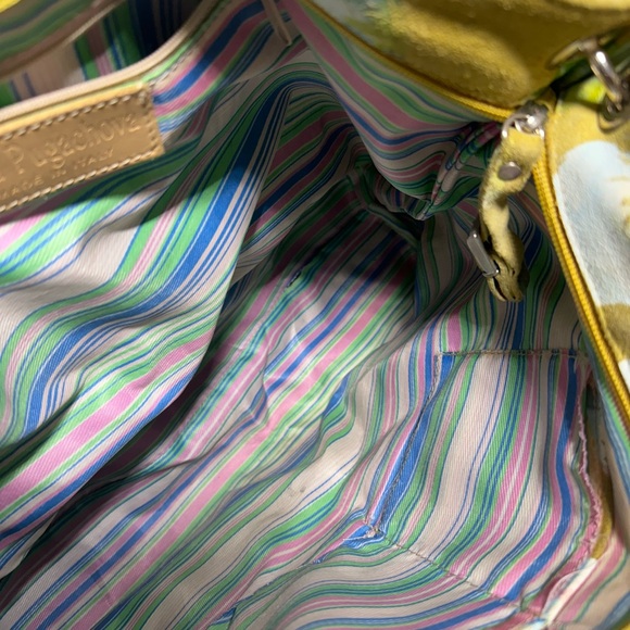 Alla Pugachova Made In Italy Hand painted suede leather bag - Picture 4 of 6